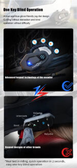 T-MAX S pro-6 Riders Intercom in 1500 to 2000 Meters Noise Cancellation - Image 3