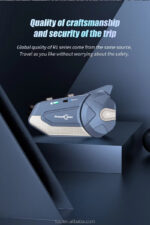R1-pro 6 Riders 200 Meters Talking DVR Motorcycle Camera with Bluetooth Intercom - Image 4