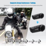 Ky-pro series - 2-6 Riders Intercom Headset BT Version 5.1 6 Riders 1000 Meters Motorcycle Bluetooth Intercom Headset - Image 5
