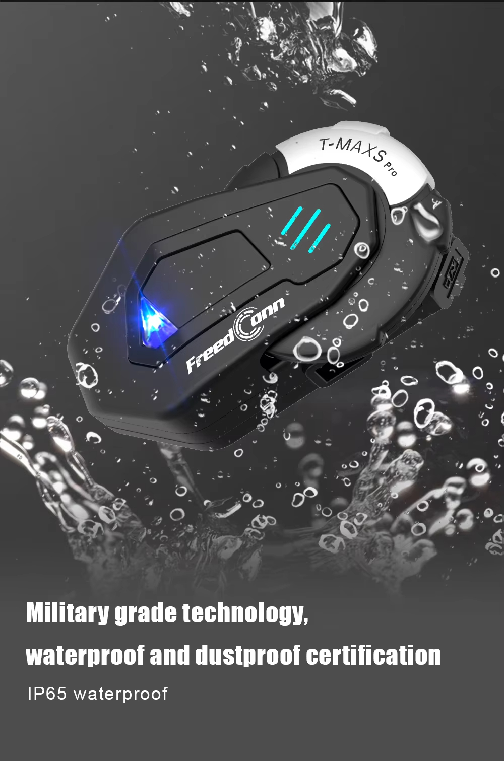 Detail-08-T-MAX S PRO 6 Riders Intercom in 1500 to 2000 Meters Noise Cancellation Motorcycle Intercom Headset T-MAX S pro-6 Riders Intercom in 1500 to 2000 Meters Noise Cancellation - Image 8