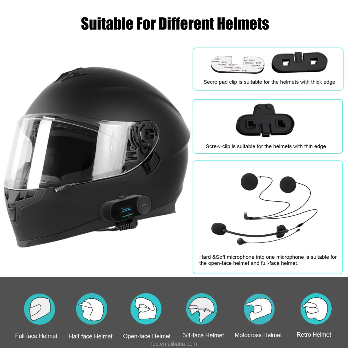 T-COM SC series – 800m 2 Rider intercom with Bluetooth screen - Image 6
