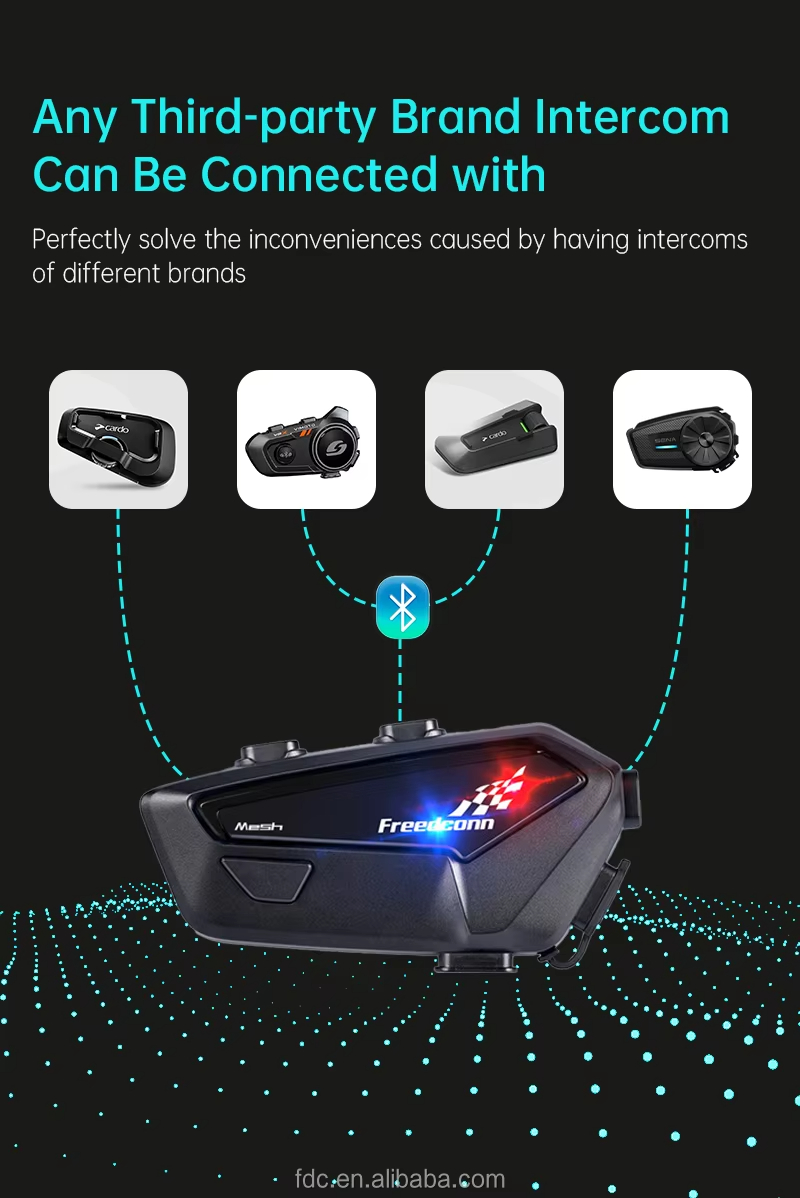 Detail-09 FreedConn FX PRO Mesh Motorcycle Intercom Hi-Res Sound Quality Al Noise Reduction - Image 10