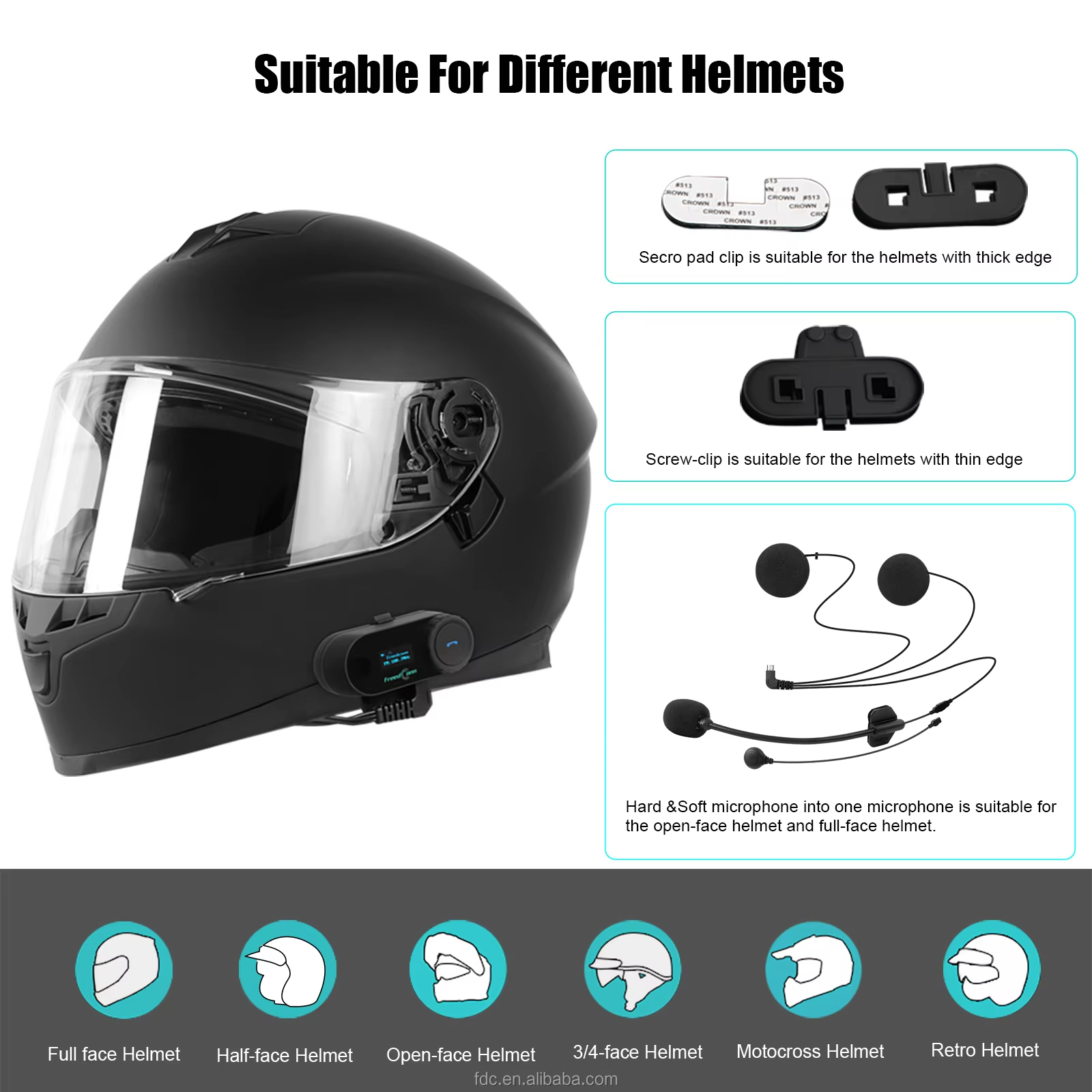 Detail-09 T-COM SC series – 800m 2 Rider intercom with Bluetooth screen - Image 6