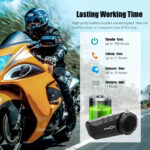 Ky-pro series - 2-6 Riders Intercom Headset BT Version 5.1 6 Riders 1000 Meters Motorcycle Bluetooth Intercom Headset - Image 10