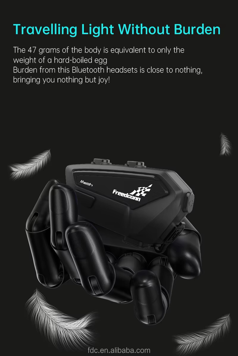 Detail-10 FreedConn FX PRO Mesh Motorcycle Intercom Hi-Res Sound Quality Al Noise Reduction - Image 11