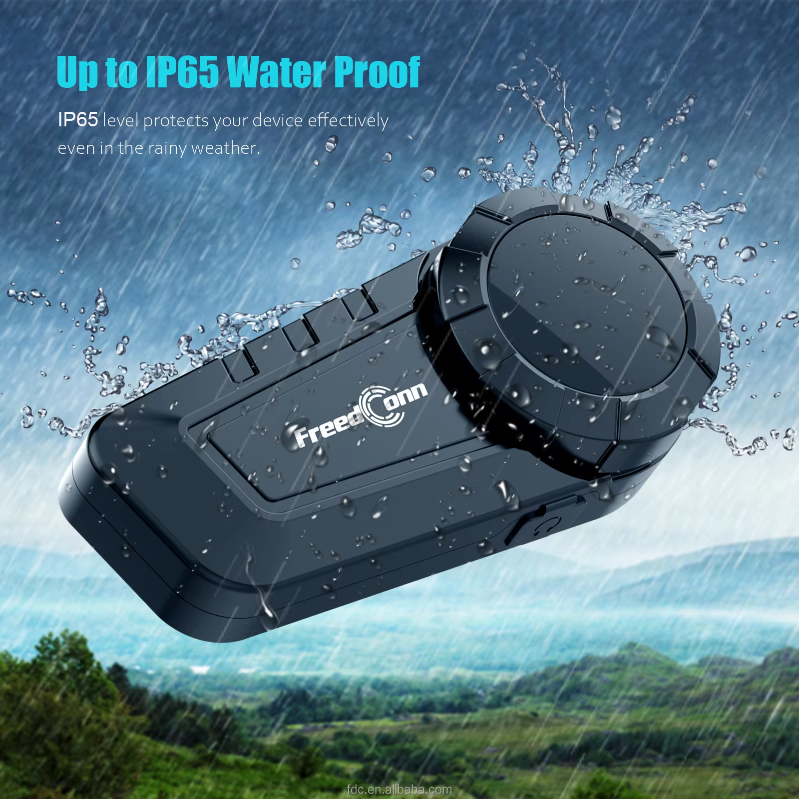 Detail-11 Ky-pro series - 2-6 Riders Intercom Headset BT Version 5.1 6 Riders 1000 Meters Motorcycle Bluetooth Intercom Headset - Image 11