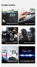 T-MAX S pro-6 Riders Intercom in 1500 to 2000 Meters Noise Cancellation - Image 11