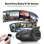 FreedConn R1-PLUS 1080P HD Camera Recorder Recorder With Bluetooth 6-Way 1000 Meters Group Intercom Helmet Camera Headset - Image 6