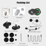 TMAX-M Motorcycle Helmet Headset Wireless Bluetooth Music Headset with FM Radio (without Intercom Function) - Image 2