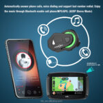 TMAX-M Motorcycle Helmet Headset Wireless Bluetooth Music Headset with FM Radio (without Intercom Function) - Image 8