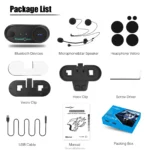 T-COM VB Motorcycle Bluetooth Helmet Full-Duplex Intercom Headset 2-3 Riders Connect Moto Cascos Para Capacete Music - Image 4