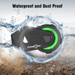TMAX-M Motorcycle Helmet Headset Wireless Bluetooth Music Headset with FM Radio (without Intercom Function) - Image 3