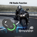TMAX-M Motorcycle Helmet Headset Wireless Bluetooth Music Headset with FM Radio (without Intercom Function) - Image 7