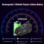 FreedConn R1-PLUS 1080P HD Camera Recorder Recorder With Bluetooth 6-Way 1000 Meters Group Intercom Helmet Camera Headset - Image 23