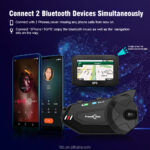 FreedConn R1-PLUS 1080P HD Camera Recorder Recorder With Bluetooth 6-Way 1000 Meters Group Intercom Helmet Camera Headset - Image 8