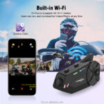 FreedConn R1-PLUS 1080P HD Camera Recorder Recorder With Bluetooth 6-Way 1000 Meters Group Intercom Helmet Camera Headset - Image 12