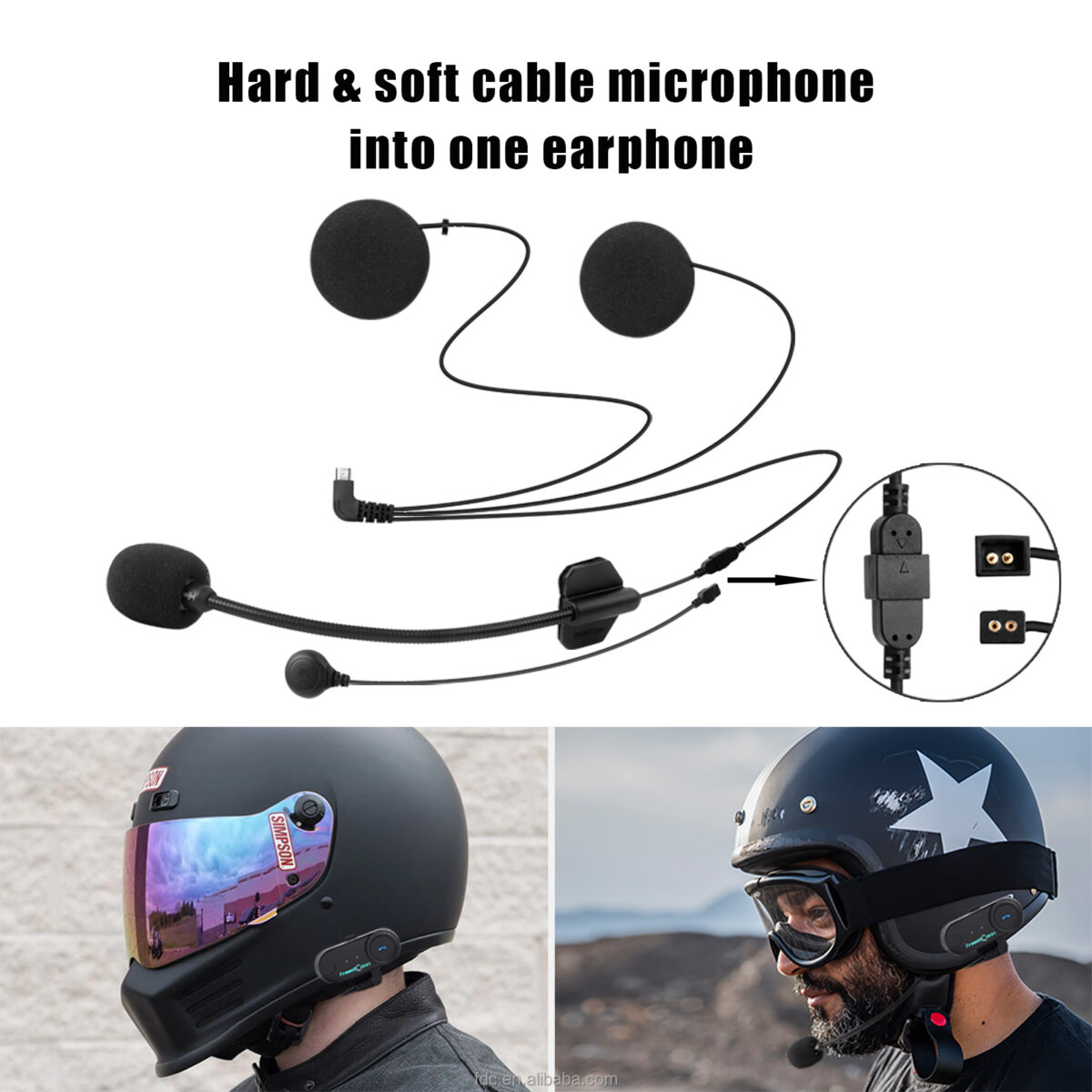 T-COM VB Motorcycle Bluetooth Helmet Full-Duplex Intercom Headset 2-3 Riders Connect Moto Cascos Para Capacete Music - Image 7