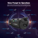 FreedConn R1-PLUS 1080P HD Camera Recorder Recorder With Bluetooth 6-Way 1000 Meters Group Intercom Helmet Camera Headset - Image 9