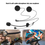 TMAX-M Motorcycle Helmet Headset Wireless Bluetooth Music Headset with FM Radio (without Intercom Function) - Image 5