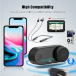 T-COM VB Motorcycle Bluetooth Helmet Full-Duplex Intercom Headset 2-3 Riders Connect Moto Cascos Para Capacete Music - Image 2