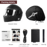 FreedConn BM22 ECE Certified Bluetooth Intercom Helmet 2-3 Riders Intercom Helmet Motorcycle Smart Helmet - Image 5